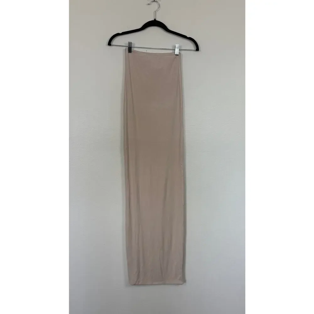 NWT Bayse Gabbi Natural Bodycon Jersey Knit High Rise Maxi Skirt XS